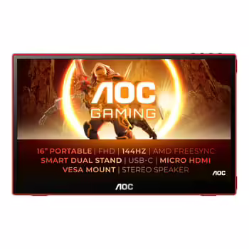 AOC Gaming-Monitor 16G3, Portabler Monitor
