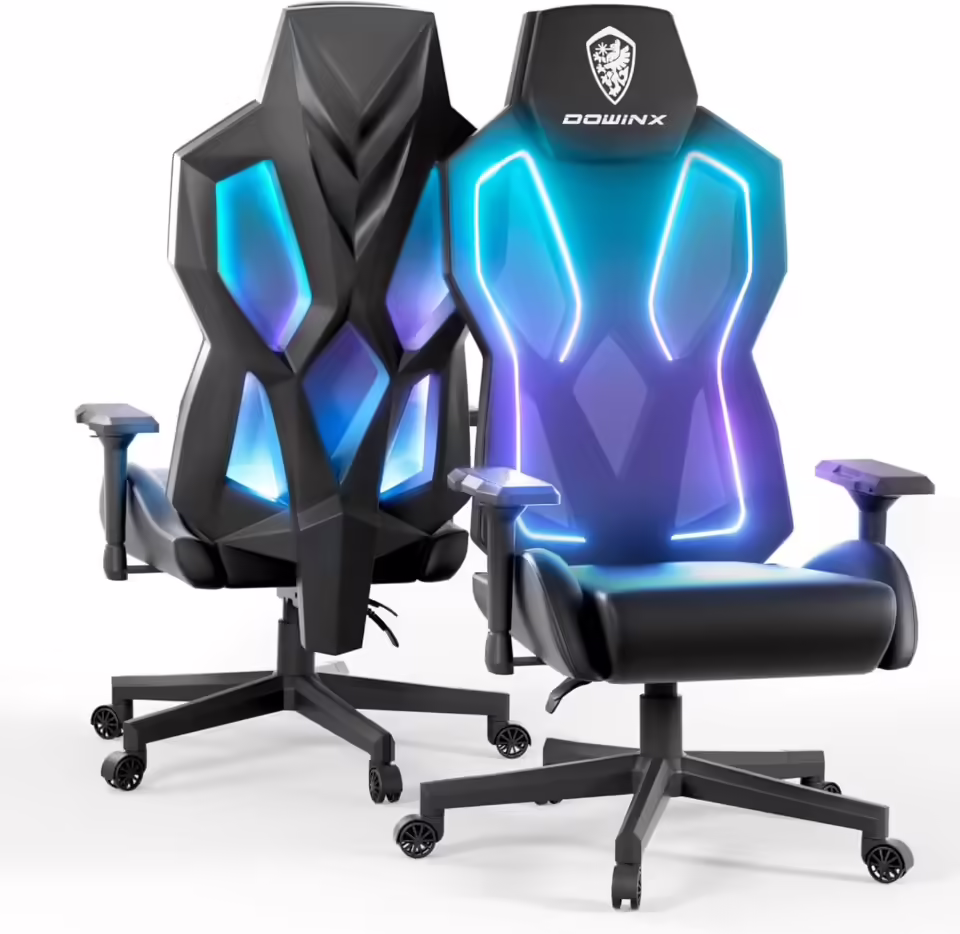dowinx gaming chair with rgb lighting