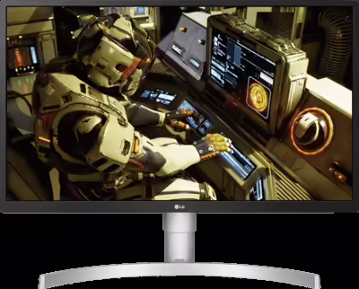 lg 27ul550 w 27" 4k uhd monitor, 60hz, 5ms, freesync, height adjustable